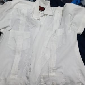 White Mexican shirt size xl (item#b2)